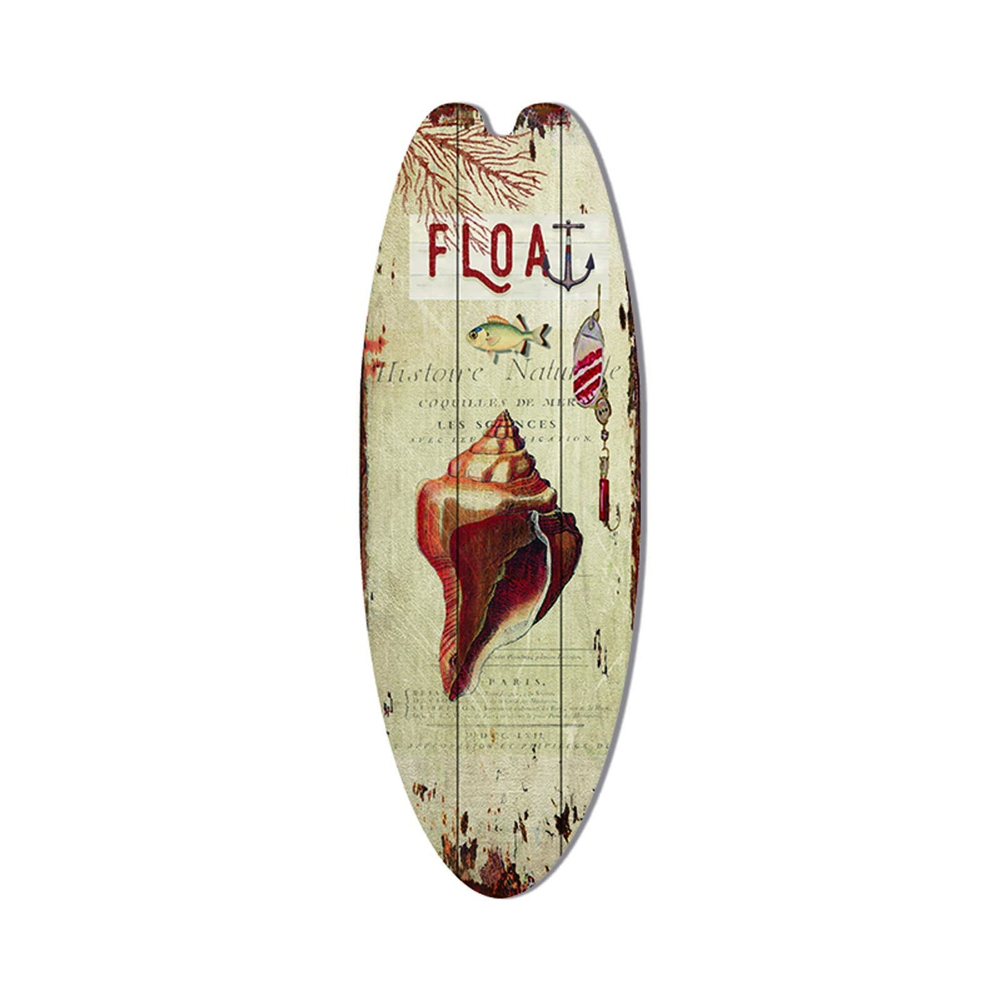 Wooden Surfboard Sign