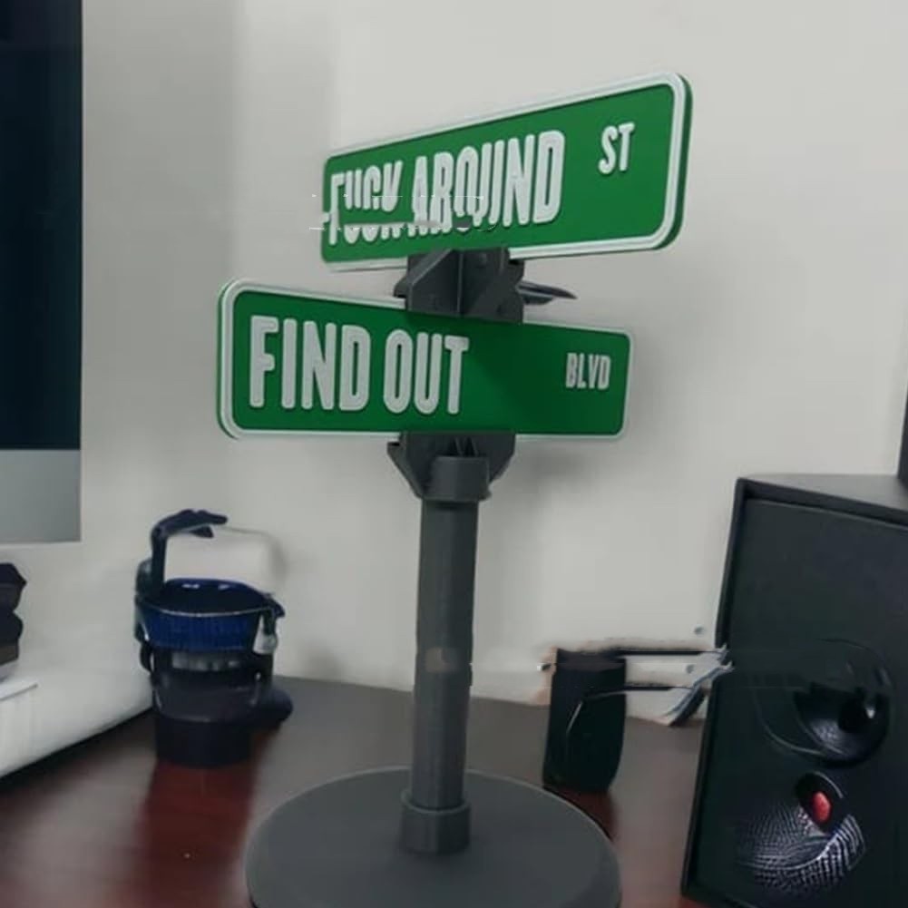 FAFO Desk Sign