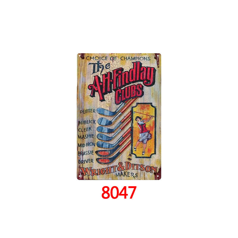 Golf Metal Tin Sign