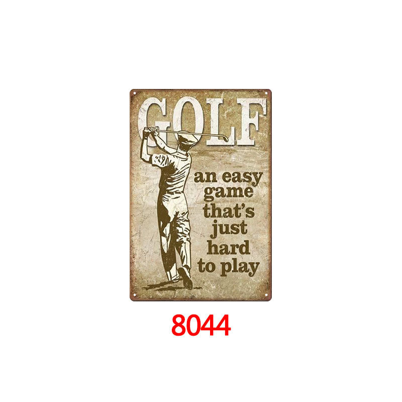 Golf Metal Tin Sign