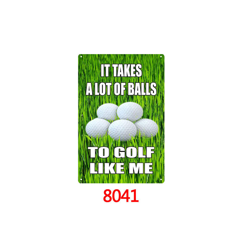 Golf Metal Tin Sign