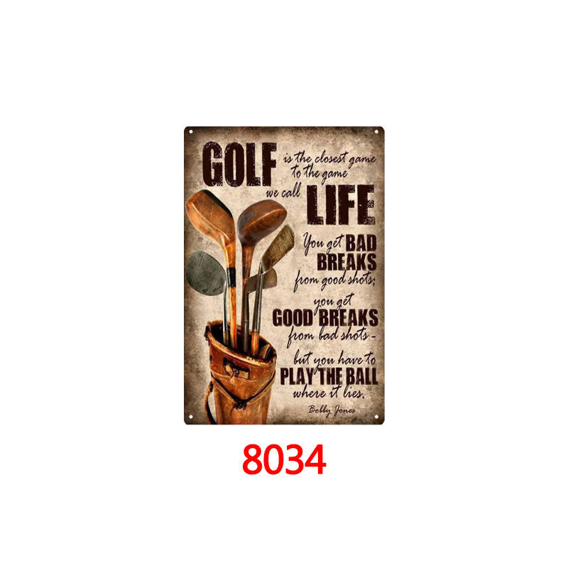 Golf Metal Tin Sign
