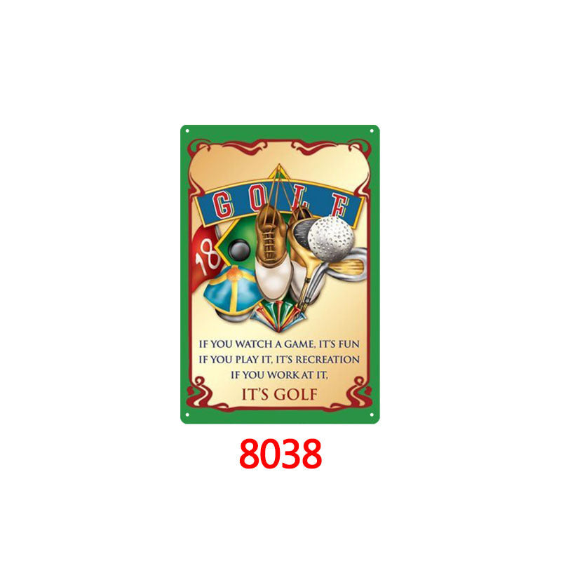 Golf Metal Tin Sign