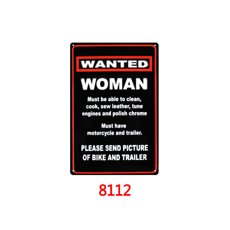 Retro tin painting bar/home wall decorations
