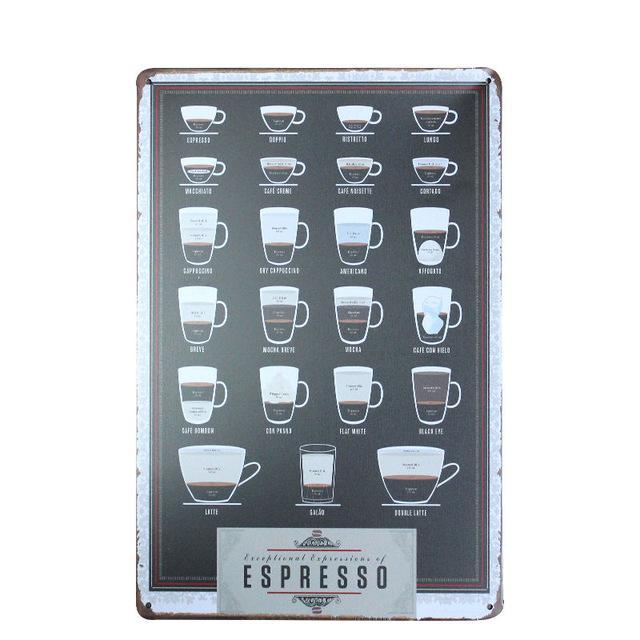 Kitchen Metal Tin Sign  Collection - Multiple Variants