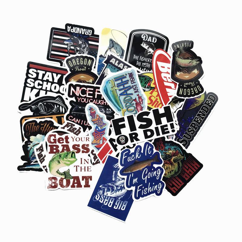 Fishing Waterproof Stickers