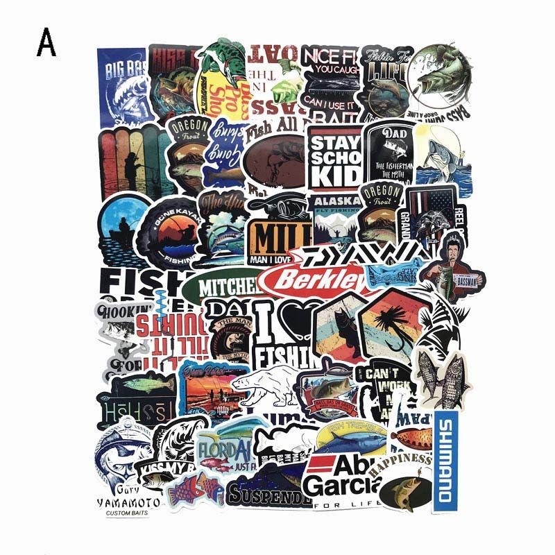 Fishing Waterproof Stickers