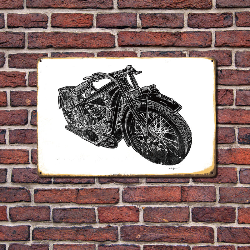 Motorcycle Metal Tin Sign