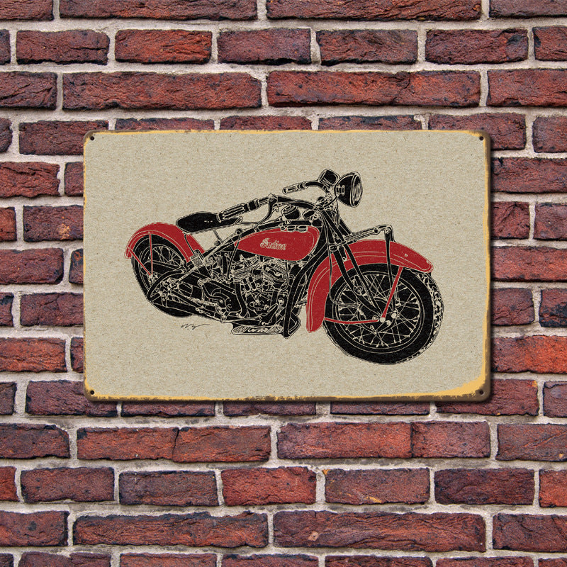 Motorcycle Metal Tin Sign