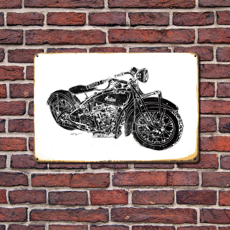 Motorcycle Metal Tin Sign
