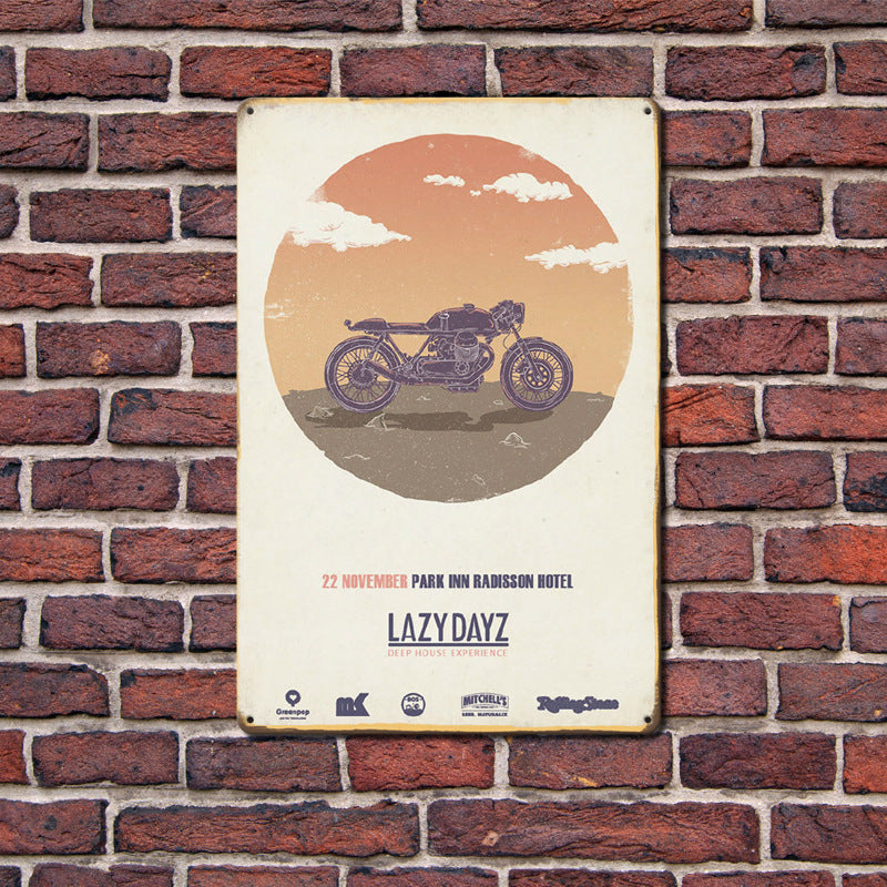 Motorcycle Metal Tin Sign