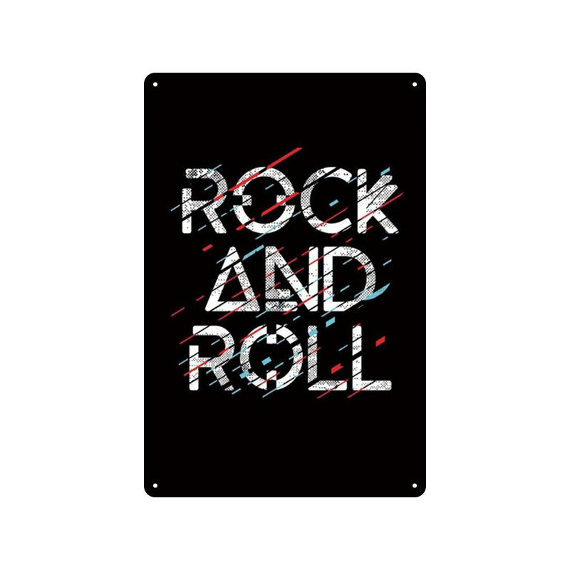 Rock Music Retro Tin Sign