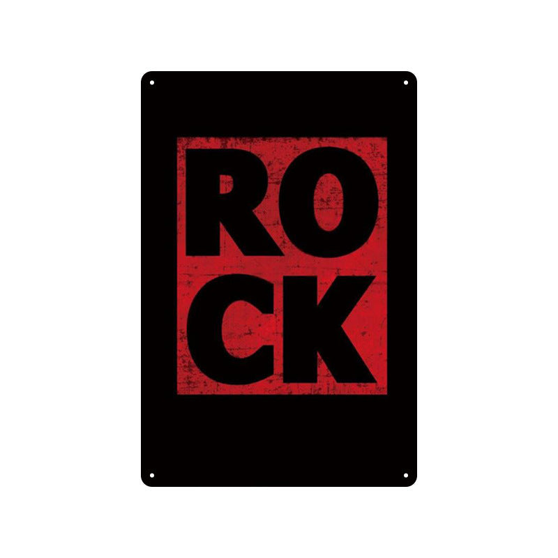 Rock Music Retro Tin Sign