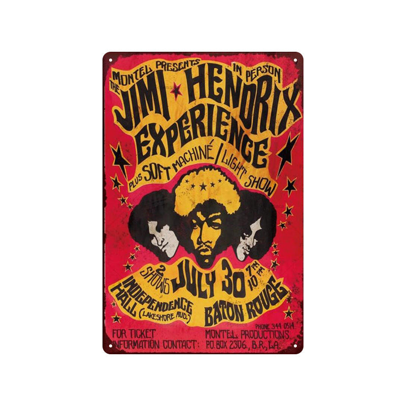 Rock Music Retro Tin Sign