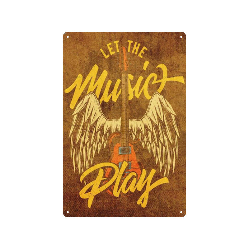 Rock Music Retro Tin Sign