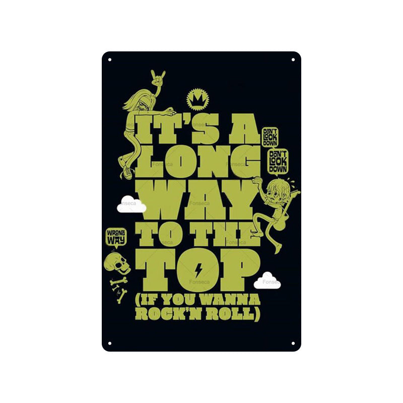 Rock Music Retro Tin Sign