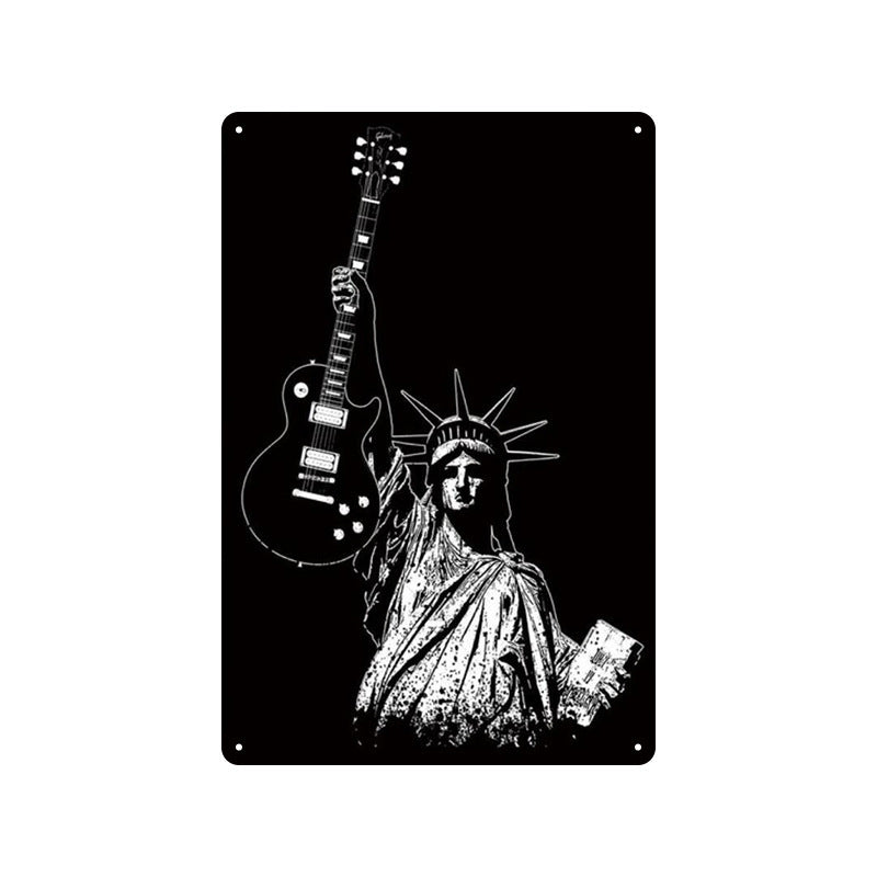 Rock Music Retro Tin Sign