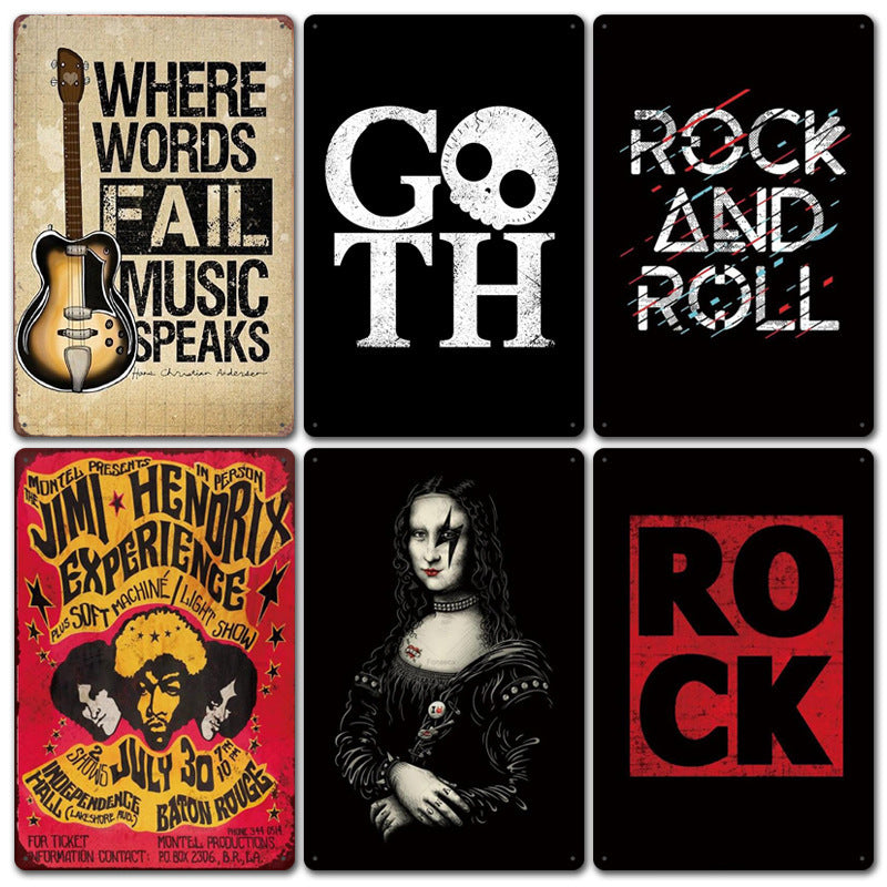 Rock Music Retro Tin Sign