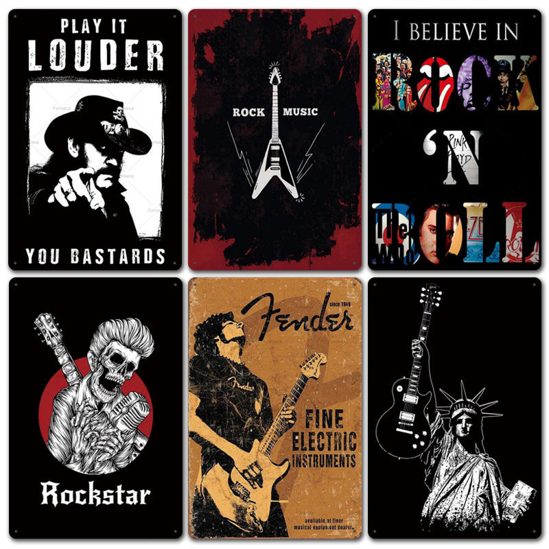Rock Music Retro Tin Sign