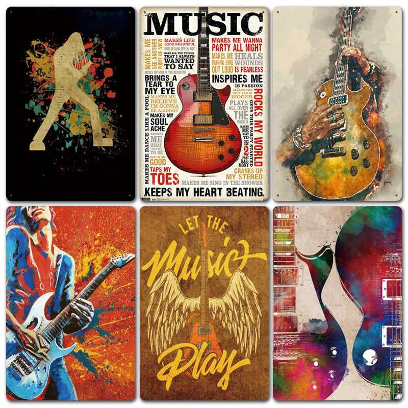 Rock Music Retro Tin Sign