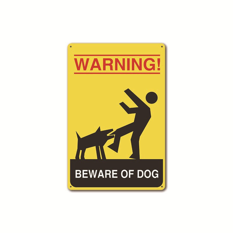Beware of Dog Metal Tin Sign Collection- Multiple Variants