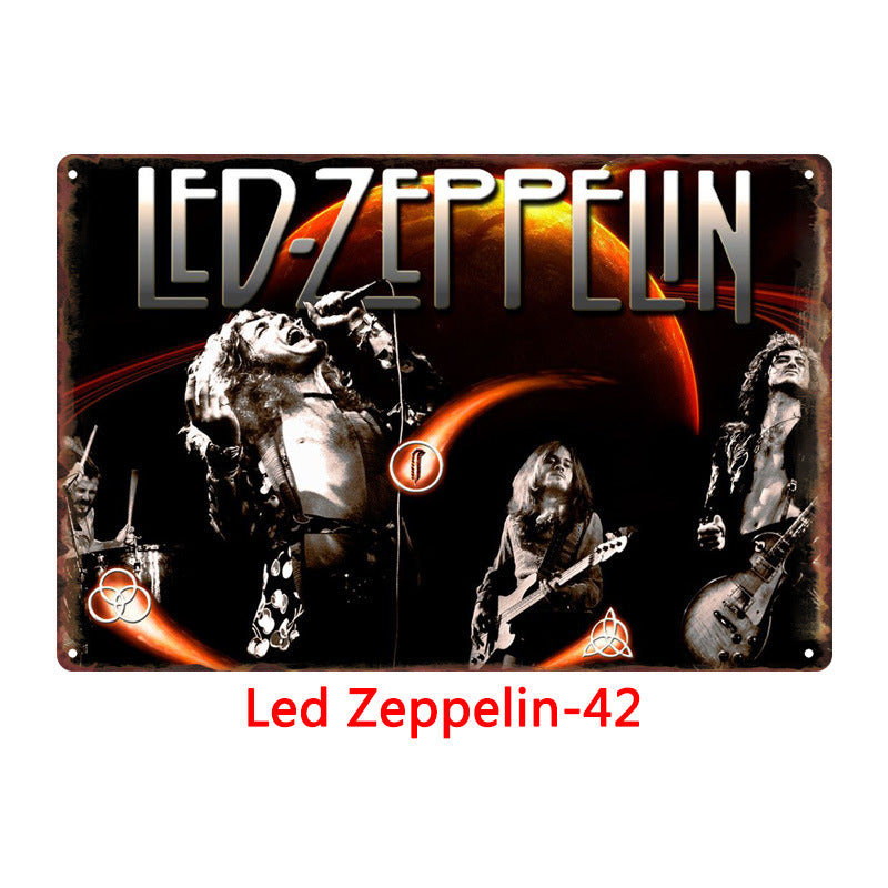 Led Zeppelin Metal Tin Sign Collection - Multiple Variants