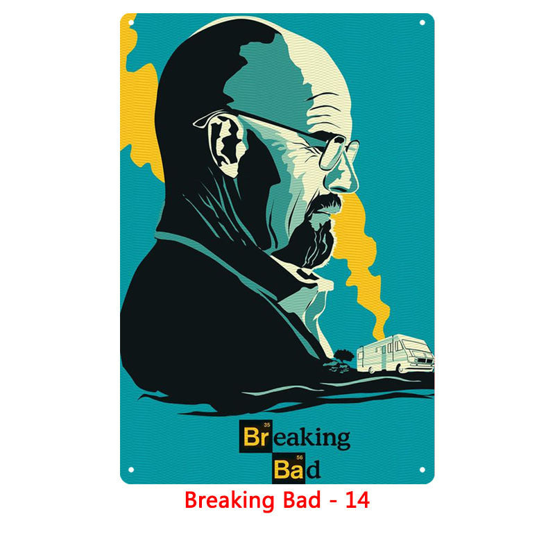 Breaking Metal Tin Sign
