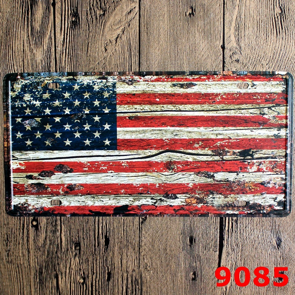 License Plate Decorative Sign