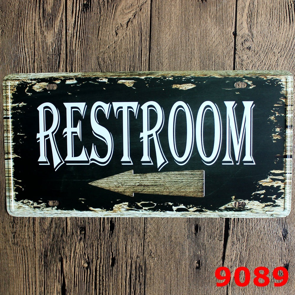 License Plate Decorative Sign