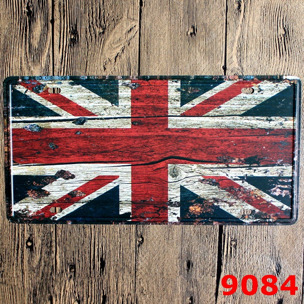 License Plate Decorative Sign