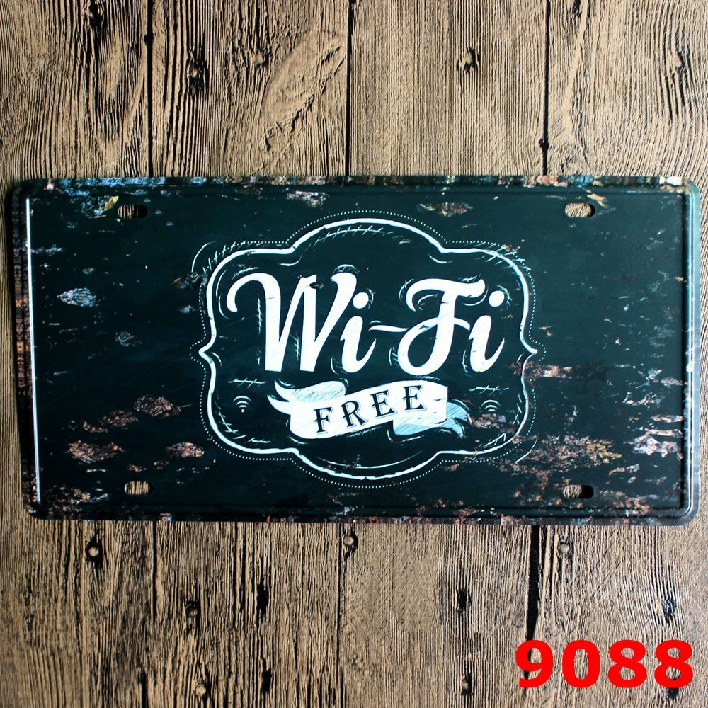 License Plate Decorative Sign