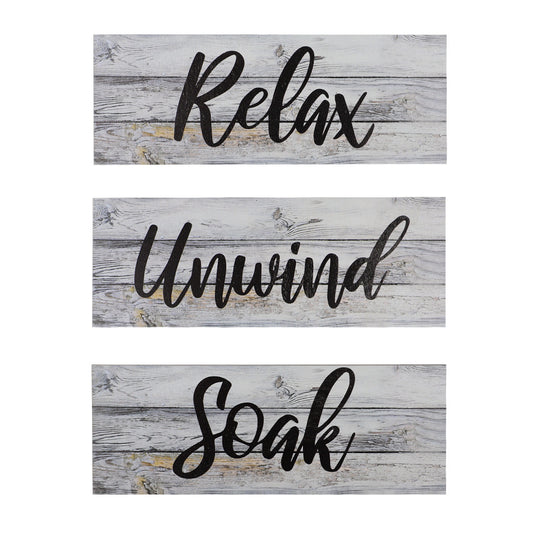 Rustic Bathroom Wooden Sign