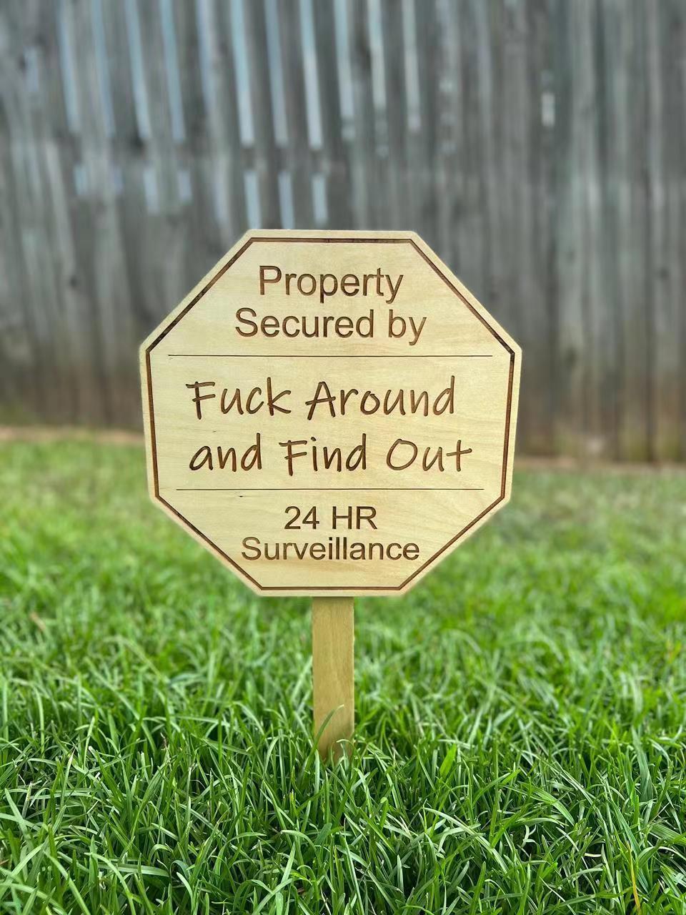FAFO Warning Sign