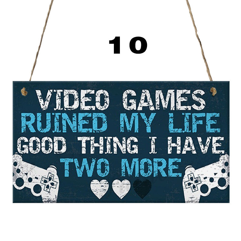 Video game Hanging Sign