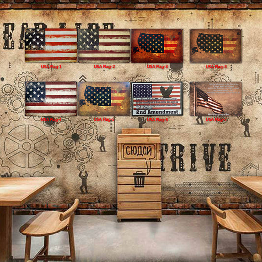 American Metal Tin Sign