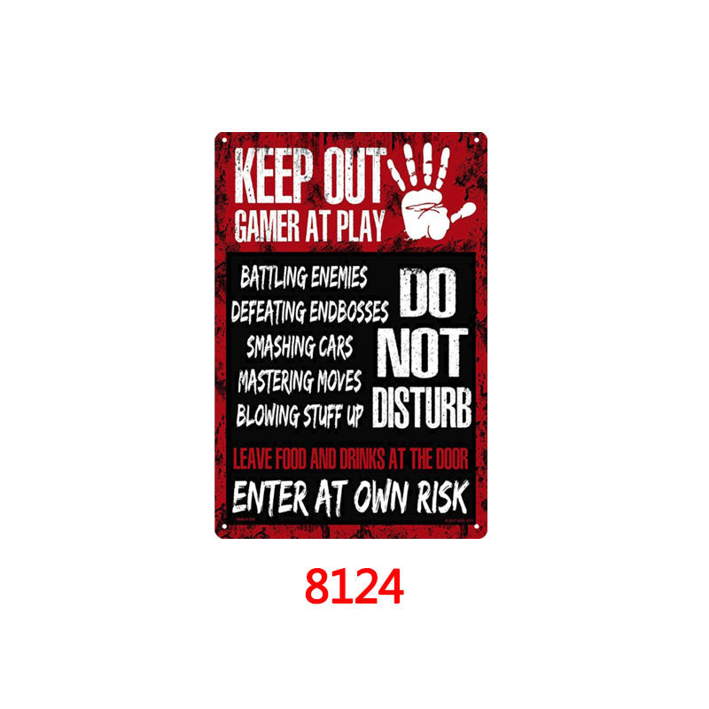 Retro tin painting bar/home wall decorations