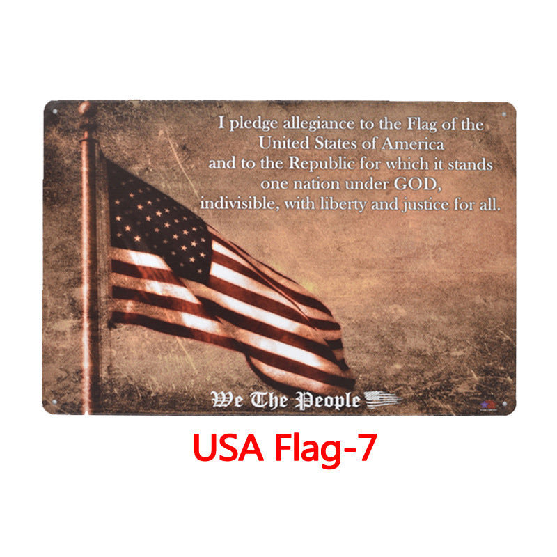 American Metal Tin Sign