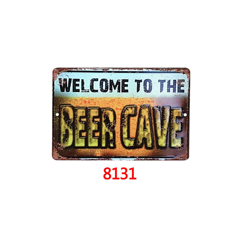 Retro tin painting bar/home wall decorations