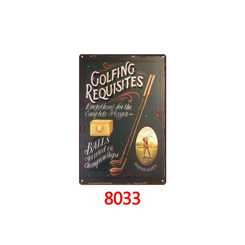Golf Metal Tin Sign