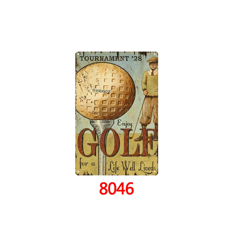 Golf Metal Tin Sign