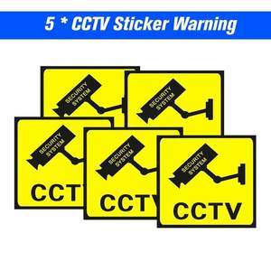 Monitor Warning Sticker