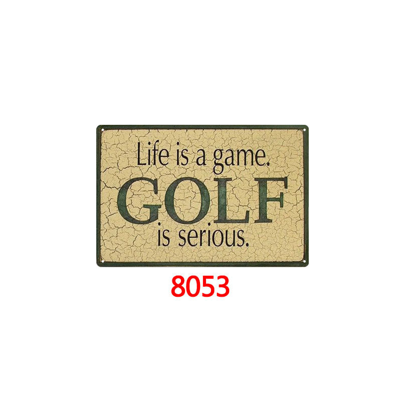 Golf Metal Tin Sign
