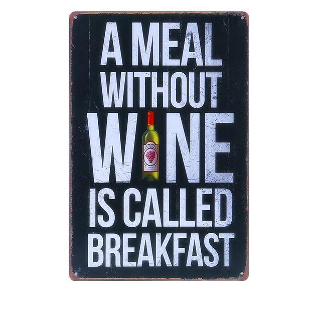 Kitchen Metal Tin Sign  Collection - Multiple Variants