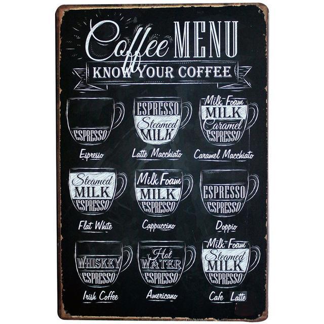 Kitchen Metal Tin Sign  Collection - Multiple Variants