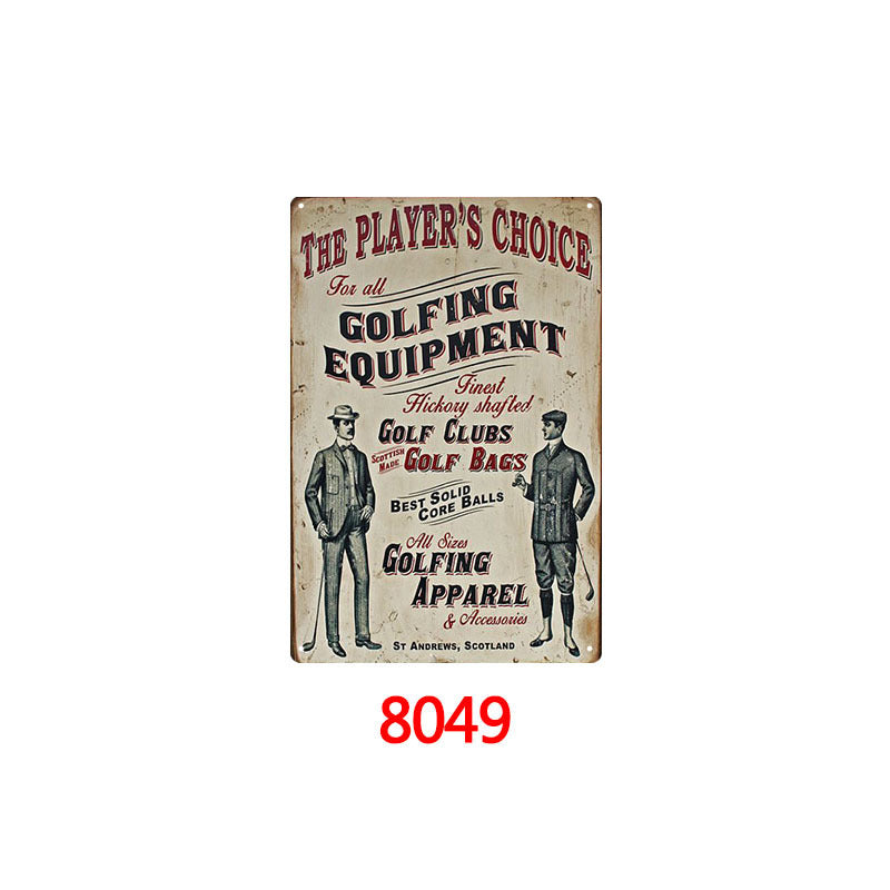 Golf Metal Tin Sign