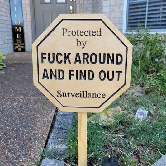 FAFO Warning Sign