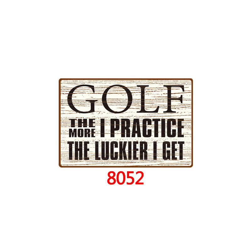 Golf Metal Tin Sign
