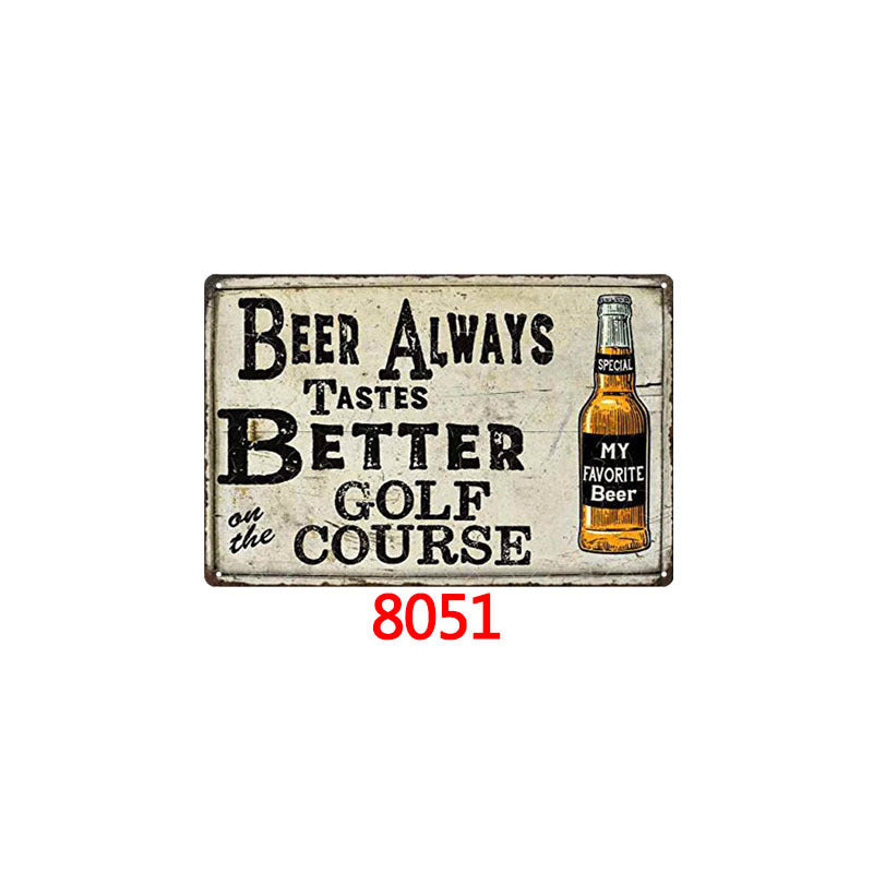 Golf Metal Tin Sign