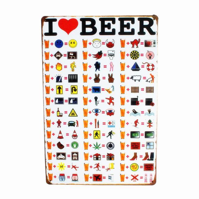 Kitchen Metal Tin Sign  Collection - Multiple Variants