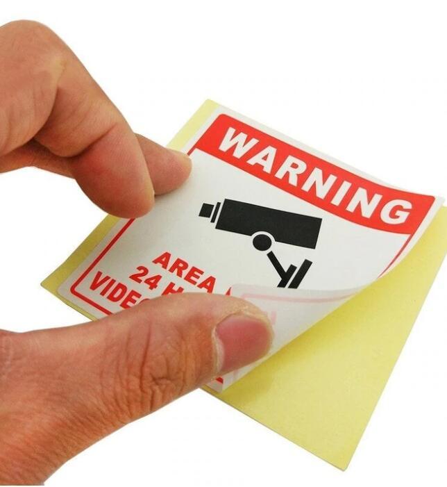 Surveillance Camera Warning Sign Stickers